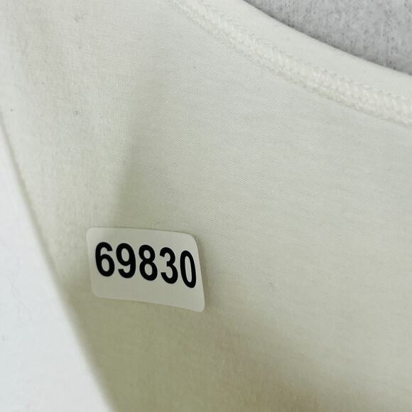 EILEEN FISHER Tank Top PS Petite Stretch Organic Cotton Scoop Neck Off White USA - Picture 12 of 12